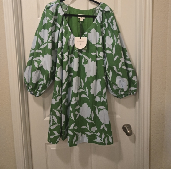 Kate Spade Green Floral Dress - Picture 6 of 8